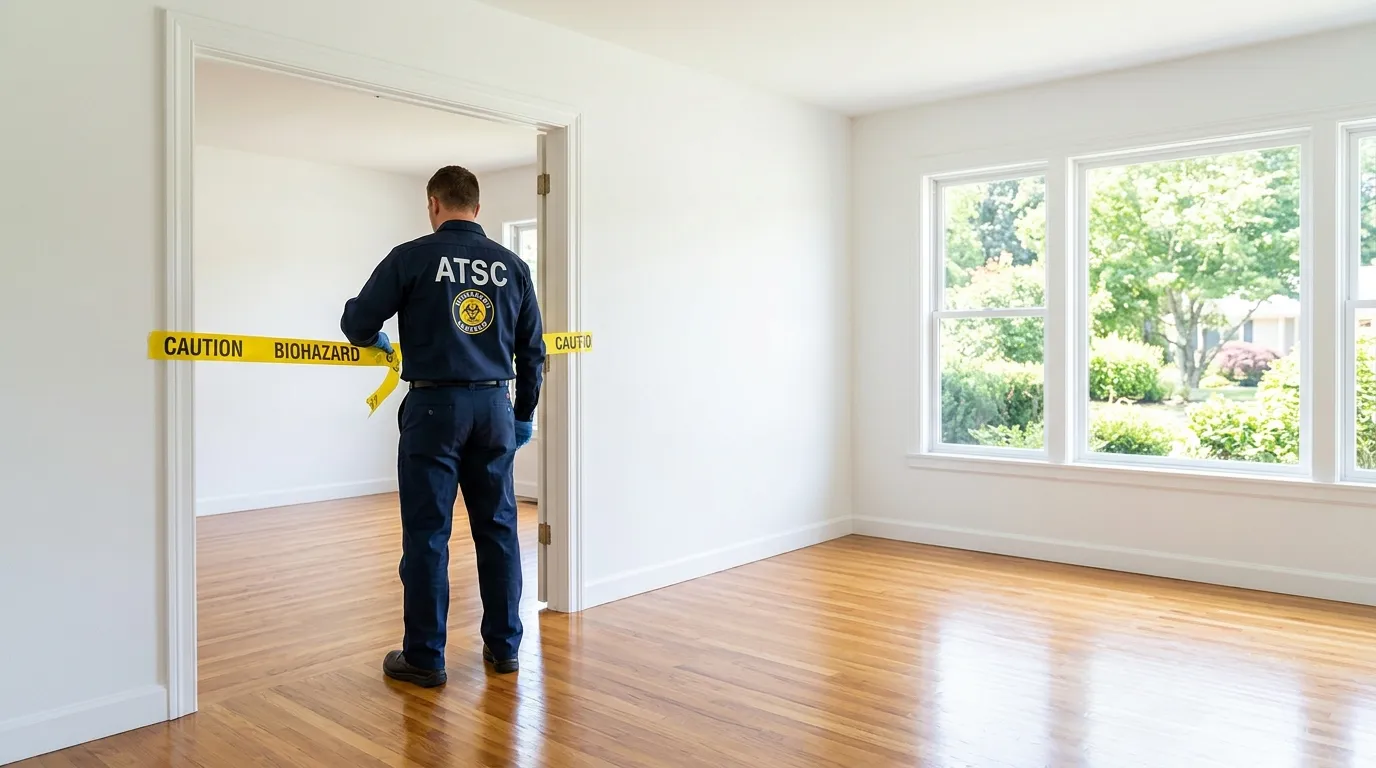Certified biohazard cleanup crew performing Decomposition Cleanup in Ridley Park